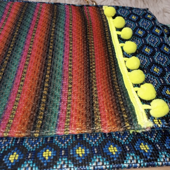 Textile hand bag made in Mexico - colorful purse - Picture 4 of 14